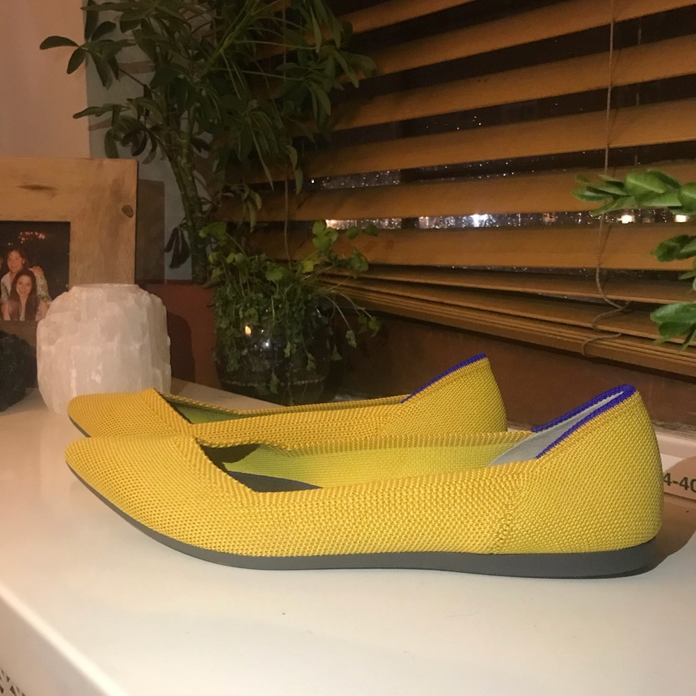 Rothy’s Pointed Toe Flats - Marigold Yellow